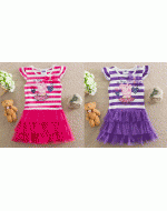 Peppa Pig Tutu Short Sleeve Dress (Pink/ Purple)